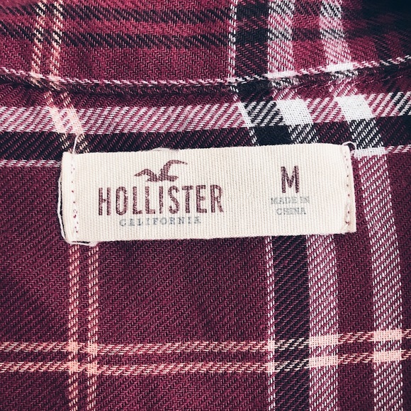 hollister long sleeve flannel with lace detail - Picture 4 of 4
